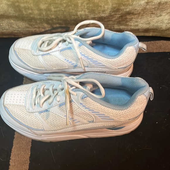 Skechers Exersteps Runners white/Blue size 6 - Picture 3 of 5